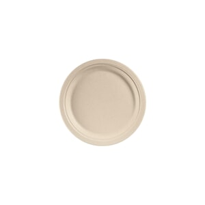 Tallerken miljø natur rund bagasse 26 cm 50 stk