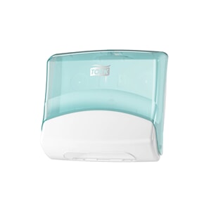 Tork dispenser W4 toppholder plast turkis/hvit