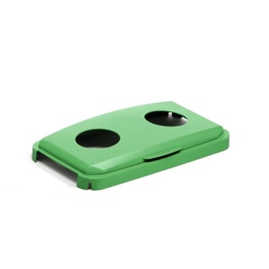 Durabin Durable Hengslet lokk m/hull grønn