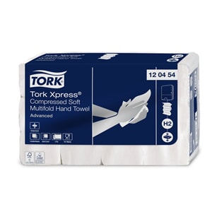 Tork Advanced H2 håndtørkeark komprimert myk ekstra lang 2 lag 12 x 200 ark