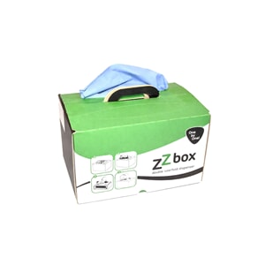 Engangsklut kjemikaliebestandig turquoise ZZ box 2 x 100 ark