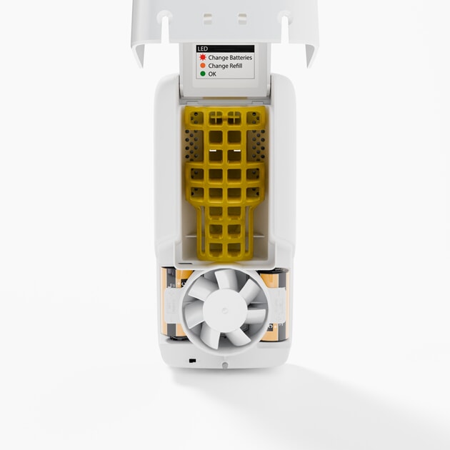 VAIR-FLOW-DIS-WW_Vectair_V-Air Flow & Refill_Dispenser_White & Citrus Mango_Front Open View_Product Preview_3600x3600.jpg