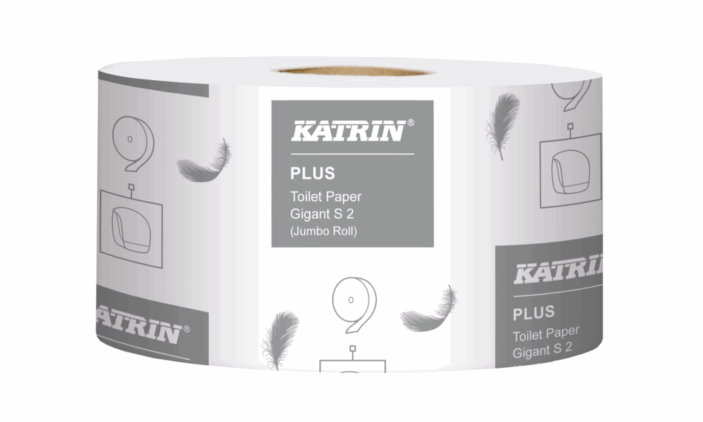 Katrin Plus Gigant S2 toalettpapir 2 lag 160 m x 12 rl - Nordic Supply ...