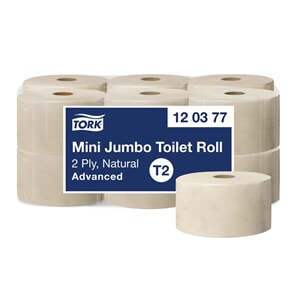 Tork Natur T2 toalettpapir 2 lag 170 m x 12 rl