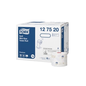Tork Premium T6 toalettpapir Mid-Size 2 lag 90 m x 27 rl