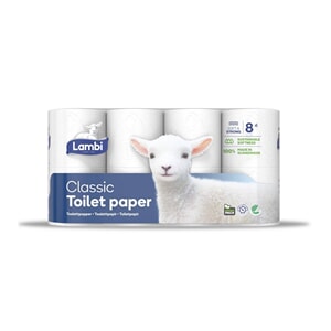 Lambi Classic toalettpapir 3 lag 21 m x 40 rl