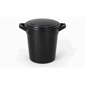 Hykab moppedunk m/lokk sort 40 liter
