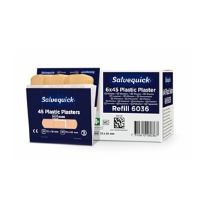 Salvequick Plaster 6036 Plastikk refill 6 x 45 stk