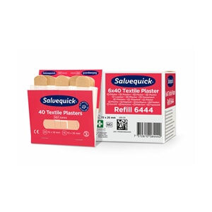 Salvequick Plaster 6444 Tekstil refill 6 x 40 stk