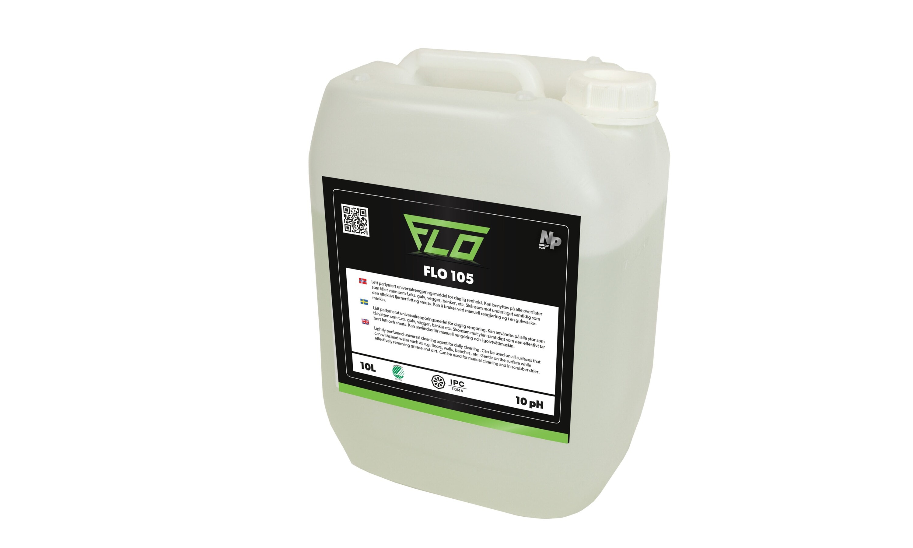 FLO 105 Universalrent 10 liter - Nordic Supply Partner AS